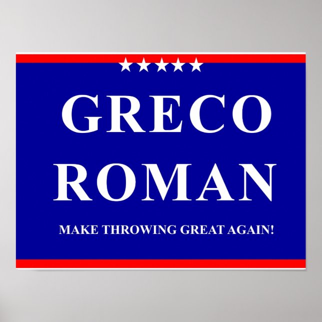 Greco Roman Poster (Vorne)