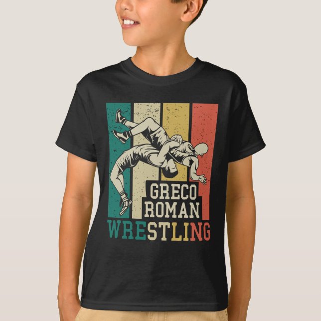 Greco Roman Wrestling Fighter Wrestler T-Shirt (Vorderseite)