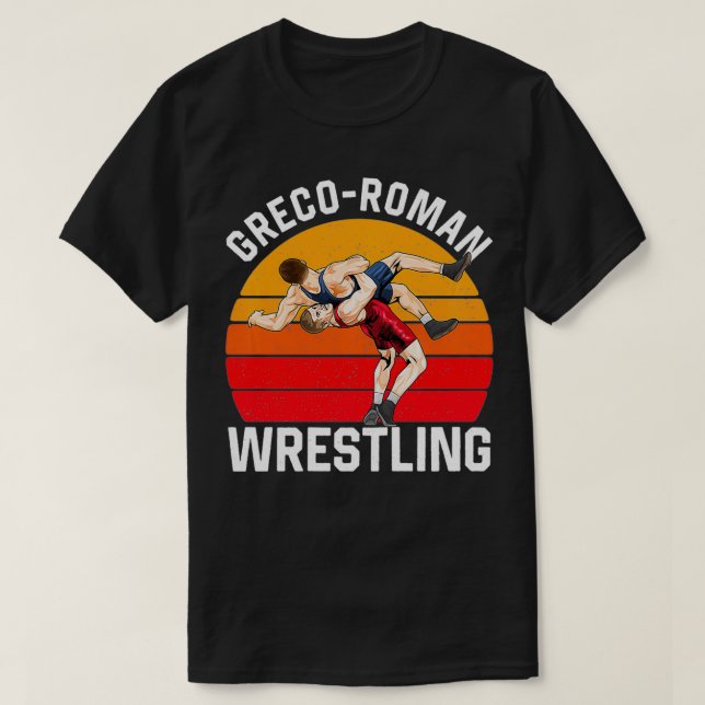 Greco Roman Wrestling Freestyle Wrestler Training T-Shirt (Design vorne)