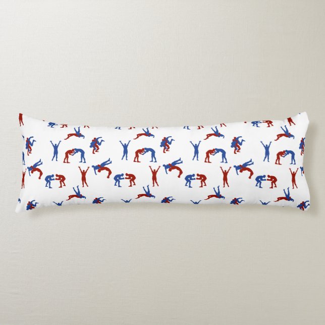 Greco Roman Wrestling Pattern Seitenschläferkissen (Vorderseite)