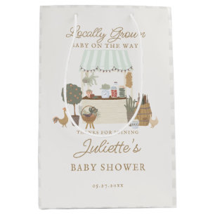 Gree Bauern Market Vor Ort wachsen Baby Dusche Gef Mittlere Geschenktüte