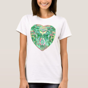 Gree Heart Cut Diamond T-Shirt