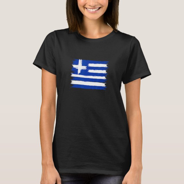 Greece flag for proud German Greeks T-Shirt (Vorderseite)