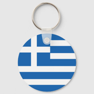 Greece (Greek) Flag Schlüsselanhänger