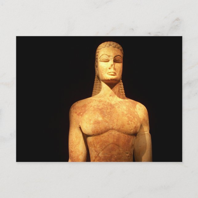 Greece Kouros of the Sacred Gate postcard Postkarte (Vorderseite)
