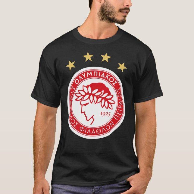 GREECE-OLYMPIACOS FC LOGO Classic T-Shirt (Vorderseite)