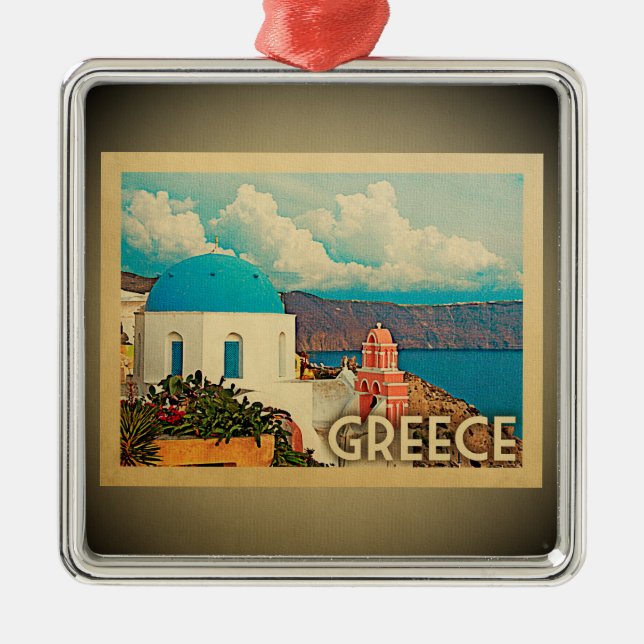 Greece Ornament Vintage Travel (Vorne)