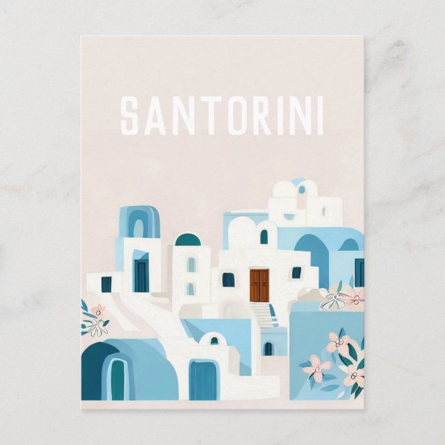 Greece Santorini Postkarte (Vorderseite)