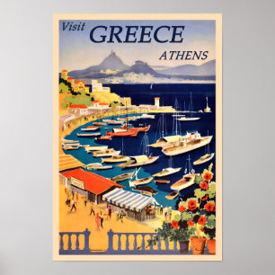 Greece Travel Poster