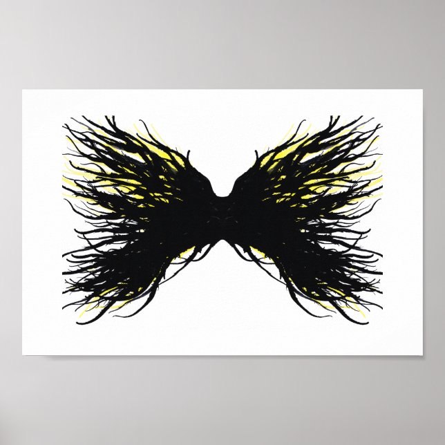 Greed Abstract 7 Deadly Sins Alcohol Ink Art Poster (Vorne)