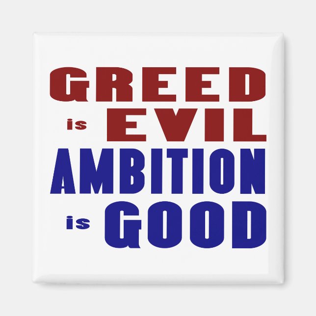 Greed and Ambition Magnet (Vorne)