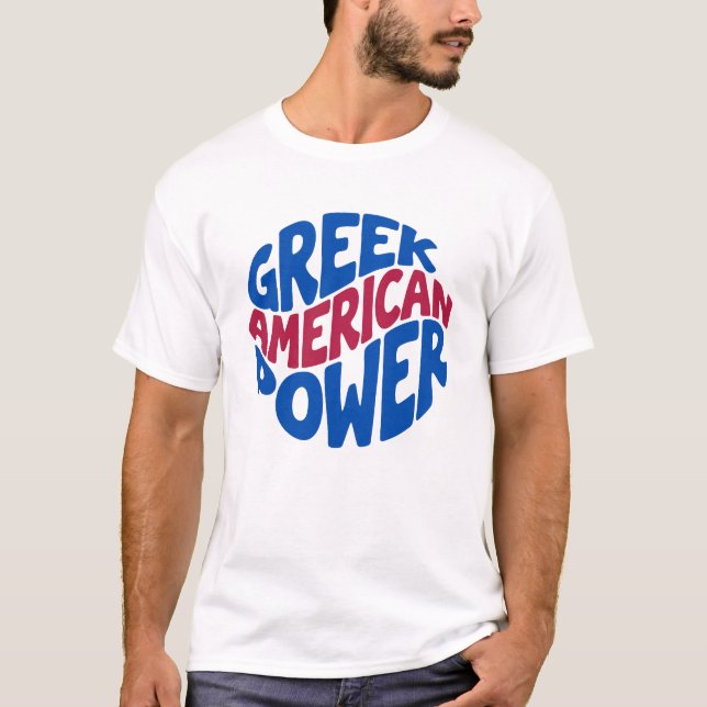 Greek American Power T-shirt (Vorderseite)