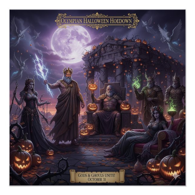 Greek and Roman Mythology Halloween Poster (Vorderseite)