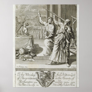 Greek Astronomer Studying the Stars Poster