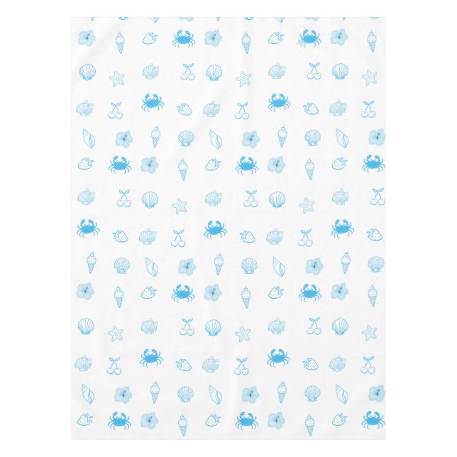 Greek Beach Minimalist Tischdecke (Vorderseite)