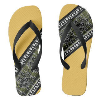 Greek Black Figur Troop Flip Flops