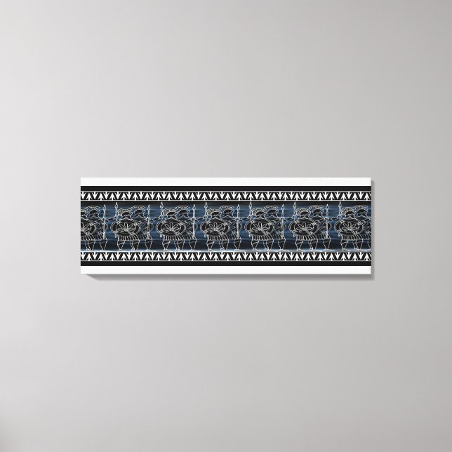 Greek Black Figur Troop Leinwanddruck (Vorderseite)