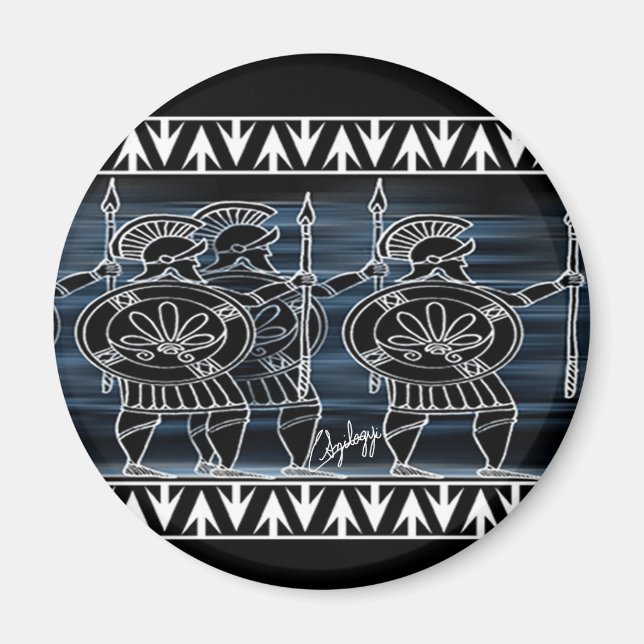 Greek Black Figur Troop Magnet (Vorne)