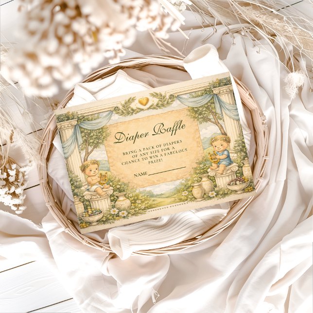 Greek Coastal Columns Diapper Raffle Begleitkarte (Von Creator hochgeladen)