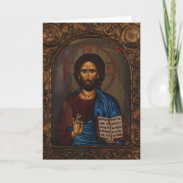 Greek ICON CHRIST Feiertagskarte