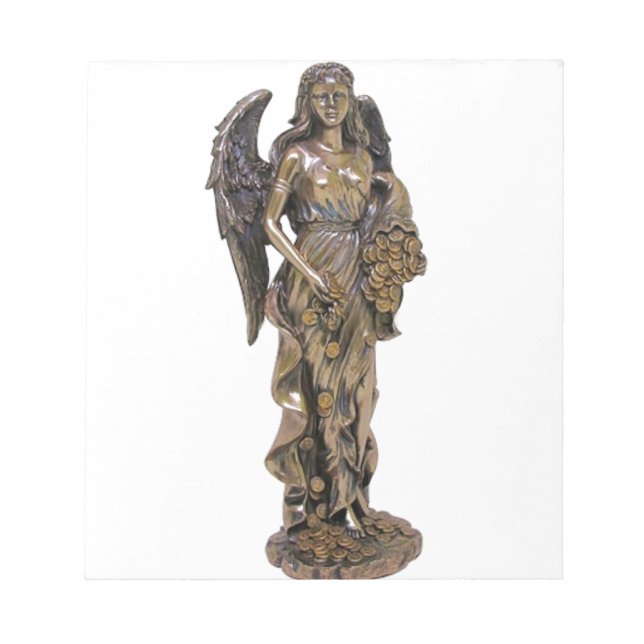 GREEK LADY FORTUNA STATUE NOTIZBLOCK (Vorderseite)