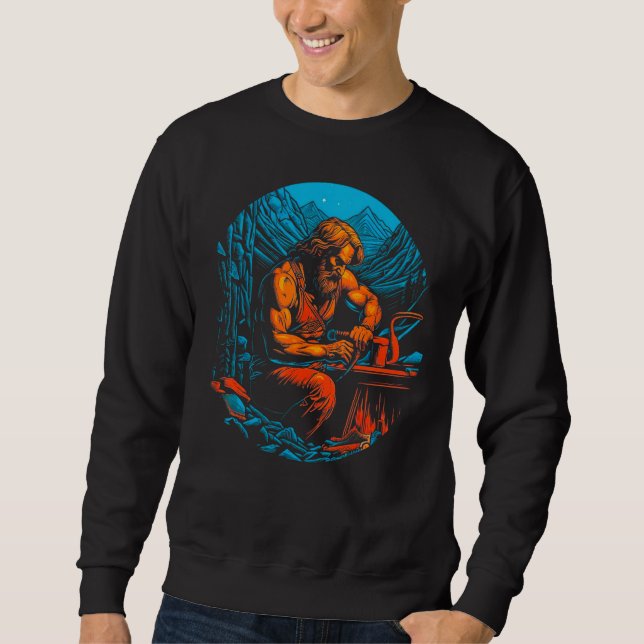 Greek Mythology God of Fire Hephaestus Sweatshirt (Vorderseite)