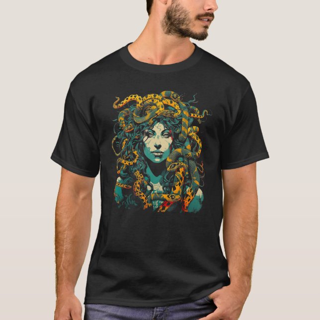 Greek Mythology Medusa T-Shirt (Vorderseite)