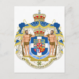 GreeK-Wappen - Griechenland Postkarte