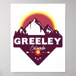 Greeley Colorado Co Rocky Mountains Wandern Skifah Poster