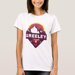 Greeley Colorado Co Rocky Mountains Wandern Skifah T-Shirt