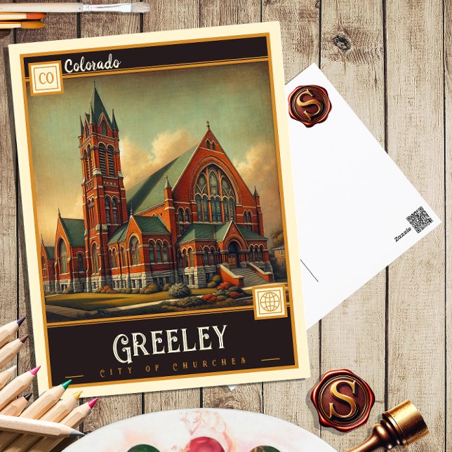 Greeley, Colorado | Vintage Postkarte (Von Creator hochgeladen)