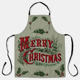 Green 1876 Frohe Weihnachten Schürze
