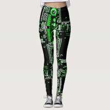 Green 2 in allen Leggings