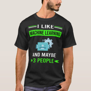 Green 3 People Machine Learning T-Shirt