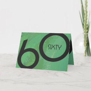 Green 60 Decade Geburtstag Karte