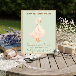 Green A Silly Goose How Big Is Her Belly  Einladung