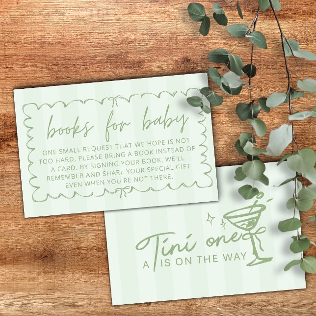 Green A Tini One Baby Duschbücher für Baby Begleitkarte (Von Creator hochgeladen)