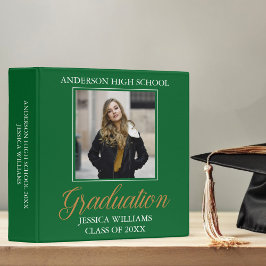 Green Abschluss 2025 Classic Graduate Foto Album 3,8 Cm Ordner