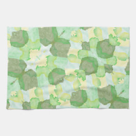 Green abstract art Magical wallpaper Geschirrtuch