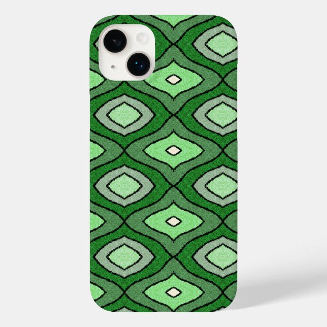 Green abstracted Case-Mate iPhone Fall Hülle (Rückseite)