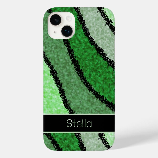 Green abstracted Case-Mate iPhone Fall Hülle (Rückseite)