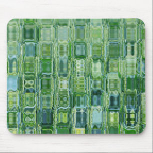 Green Abstrakt Glass Mouse Pad Mousepad