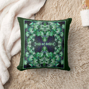 Green African Daisy Blume Abstrakt Personalisiert Kissen