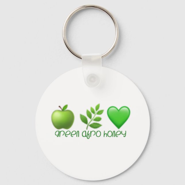 Green Afro Honey Schlüsselanhänger (Vorderseite)