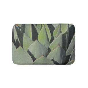 Green Agave Blätter Botanisches Foto Südwesten Badematte