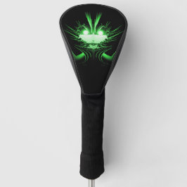 Green Alien Dragon w Glow Eyes Golf Headcover