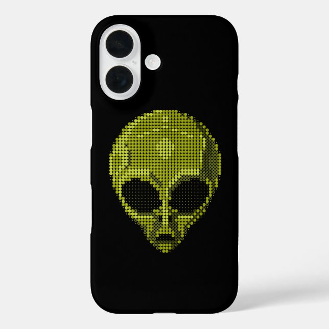 Green Alien Head Case-Mate iPhone Hülle (Rückseite)
