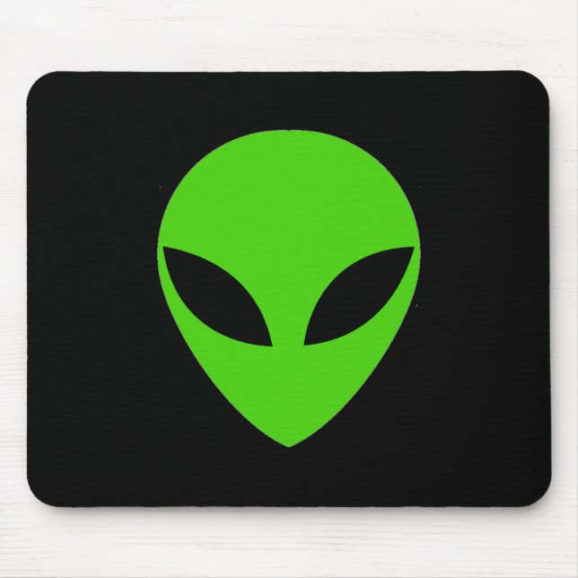 Green Alien Head Mousepad (Vorne)