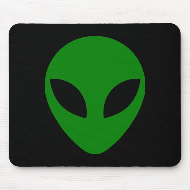 Green Alien Head Mousepad (Vorne)