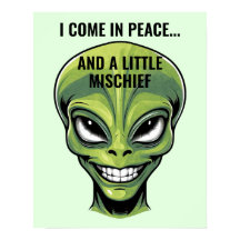 Green Alien Head